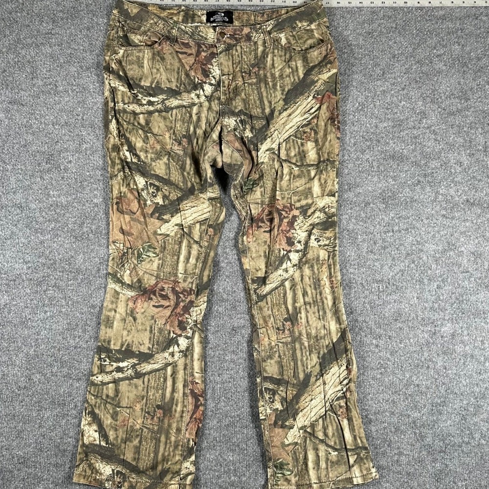 Mossy Oak Pants Womens Size 14 Camo Break-Up Infinity Stretch Outdoor Casual